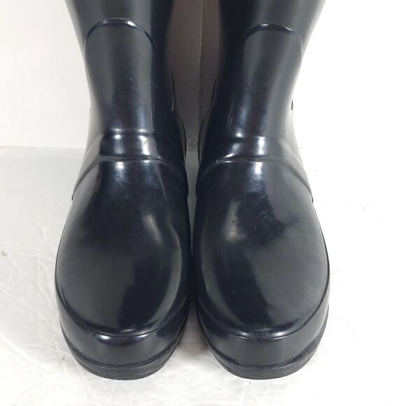 Hunter Women's Rigley US 7 EU 38 Quilted Glossy Tall Rubber Rain Boots - Picture 4 of 15